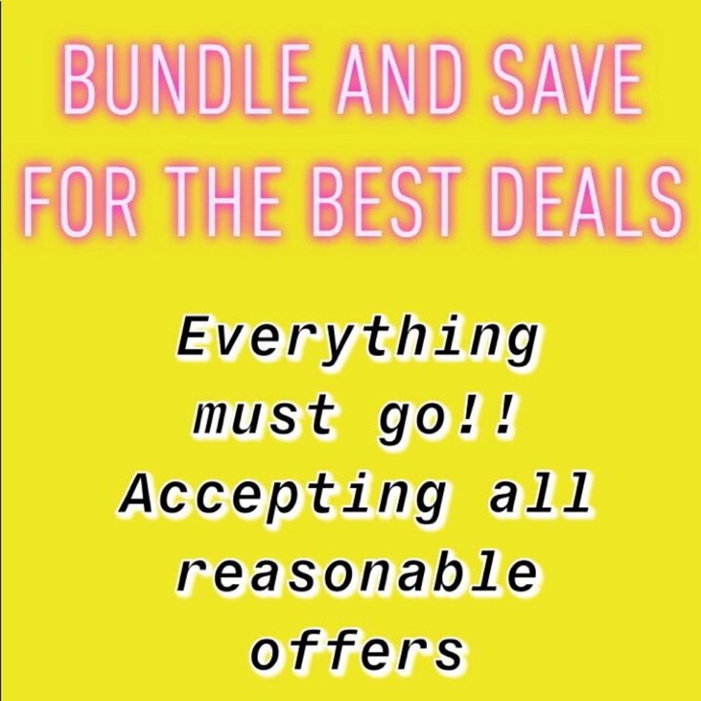 EVERYTHING MUST GO!! BUNDLE ITEMS FOR BEST PRICE